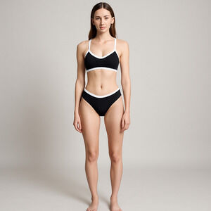 Seaselfie Block Party Bikini Top & Swim Bottoms Medium